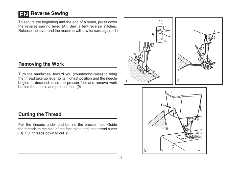SINGER 1512 PROMISE II Instruction Manual User Manual | Page 32 / 59
