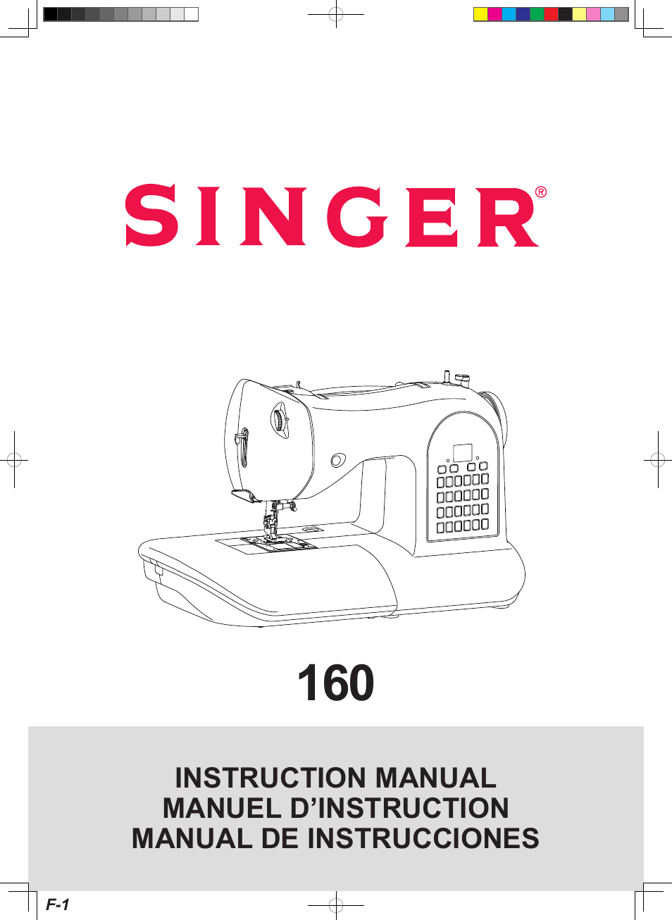 SINGER 160 User Manual | 60 pages