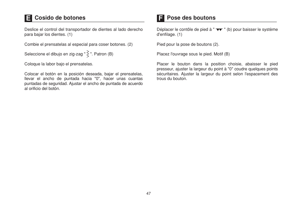 Cosido de botones pose des boutons | SINGER 1732 Esteem User Manual | Page 54 / 88