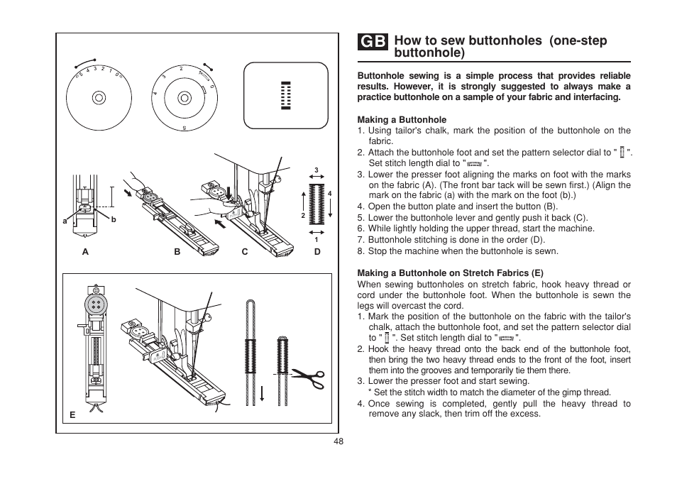 How to sew buttonholes (one-step buttonhole) | SINGER 1732 Esteem User Manual | Page 55 / 88