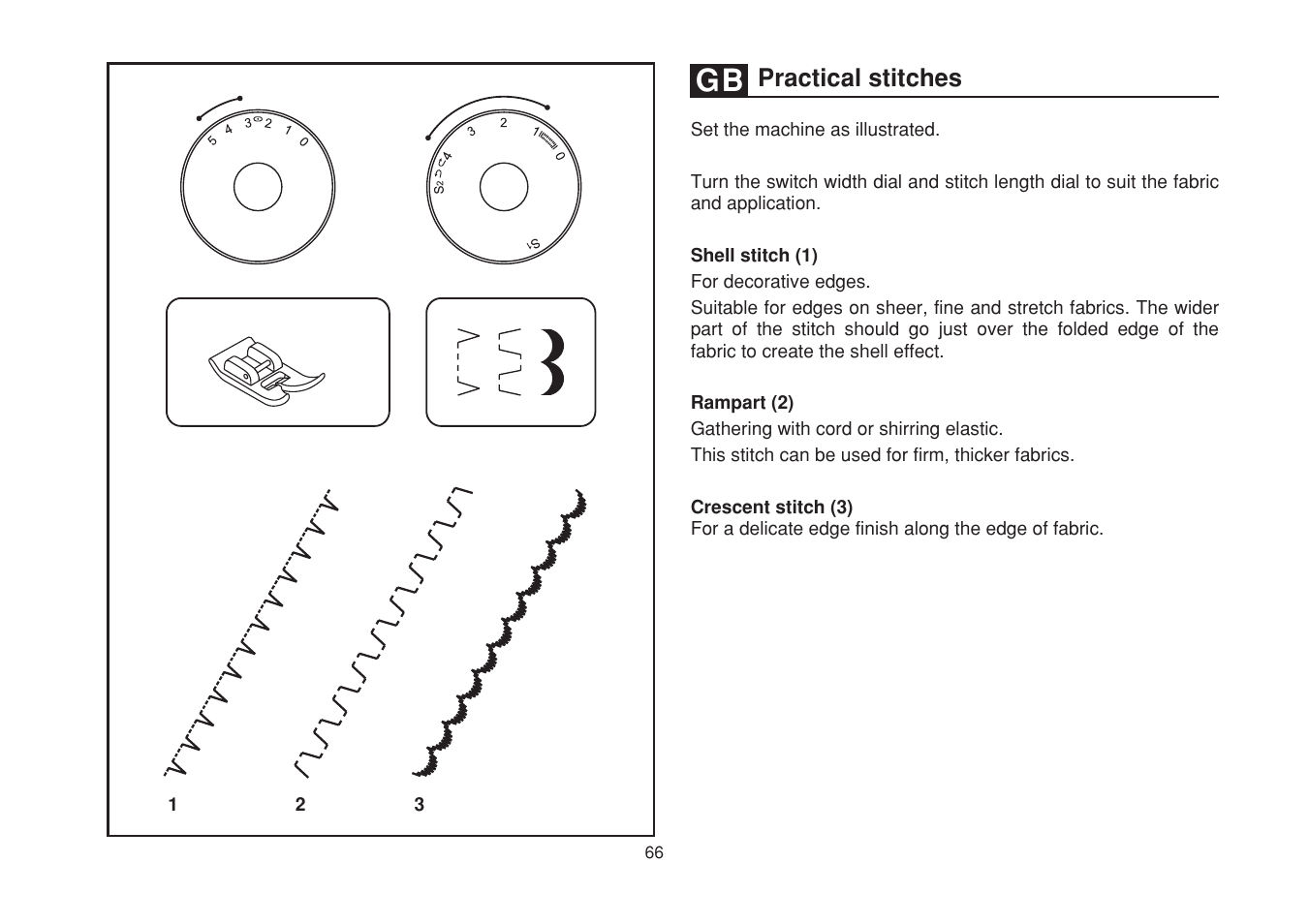 Practical stitches | SINGER 1748 User Manual | Page 73 / 96