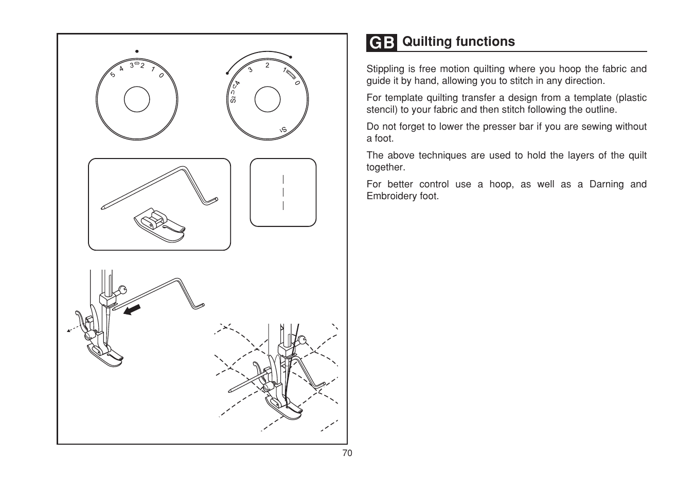 Quilting functions | SINGER 1748 User Manual | Page 77 / 96