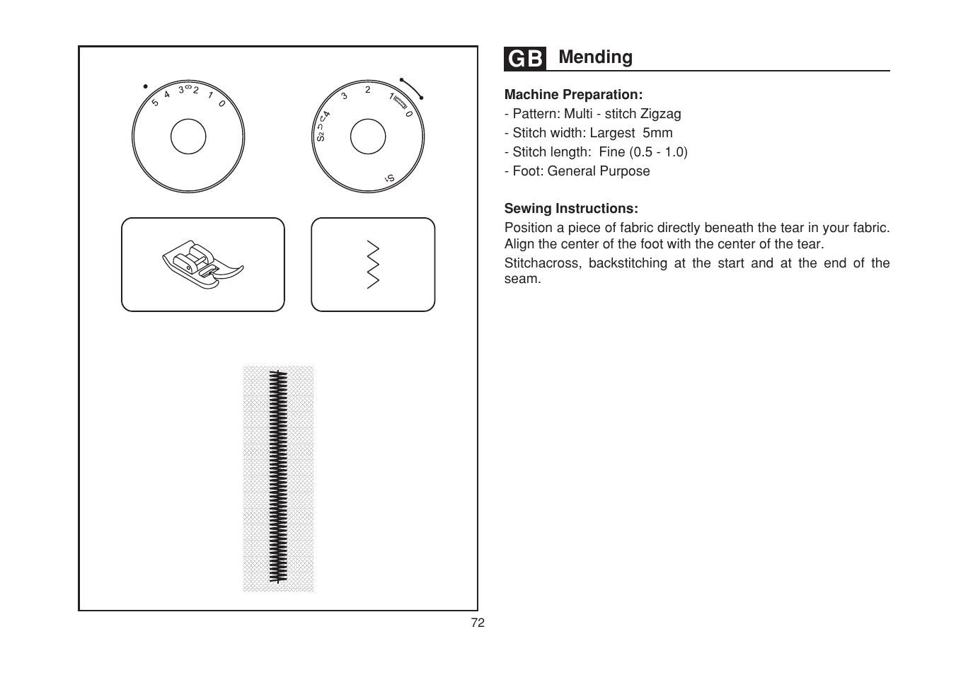 Mending | SINGER 1748 User Manual | Page 79 / 96