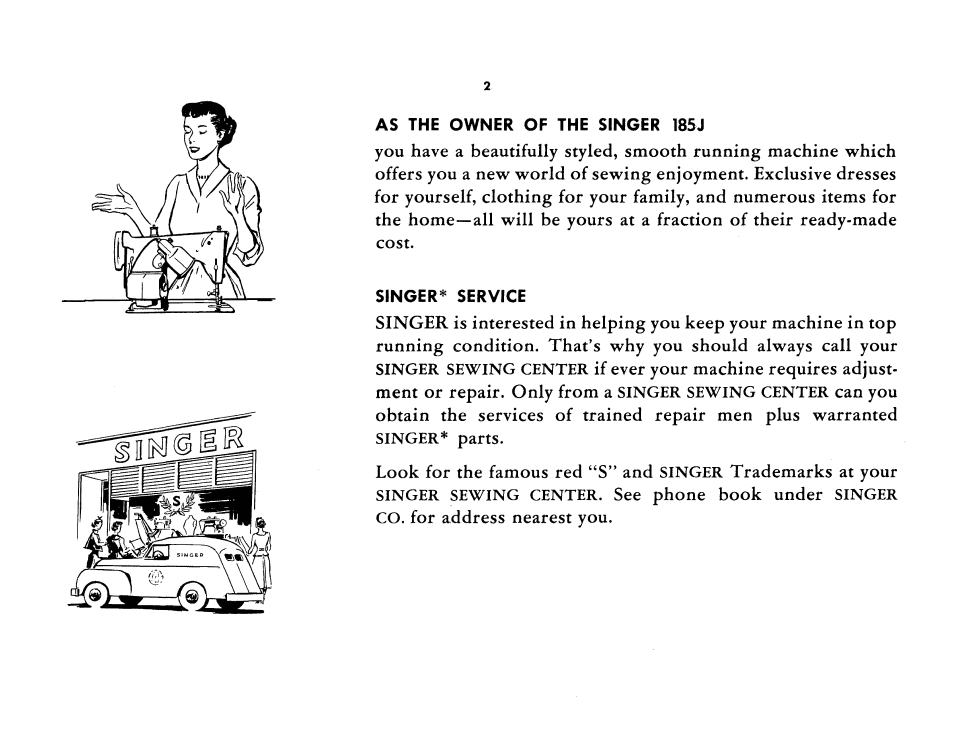 SINGER 185K User Manual | Page 4 / 44