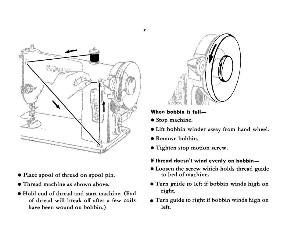 SINGER 185K User Manual | Page 9 / 44