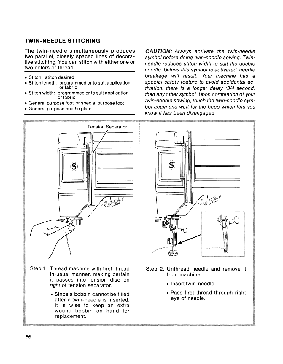 SINGER 2001 TouchTronic User Manual | Page 100 / 126
