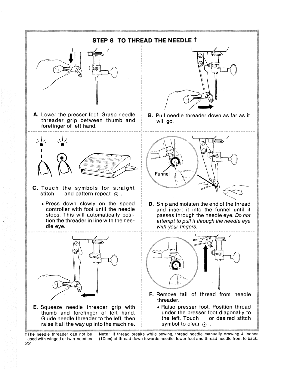 SINGER 2001 TouchTronic User Manual | Page 28 / 126