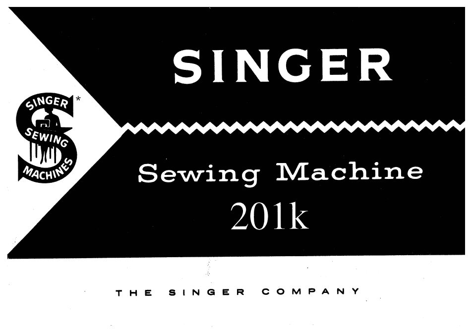 SINGER 201K User Manual | 64 pages