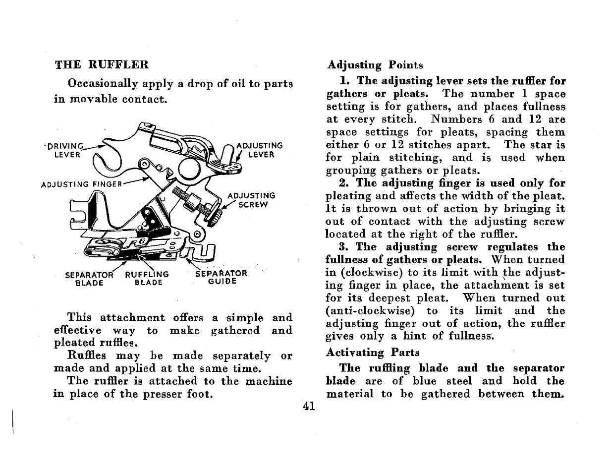 SINGER 201K User Manual | Page 43 / 64