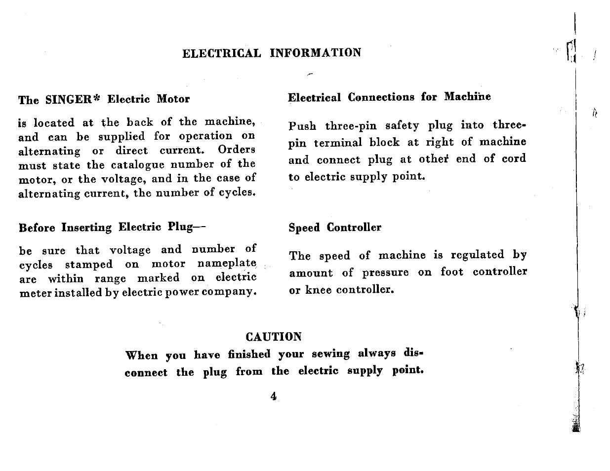 SINGER 201K User Manual | Page 6 / 64