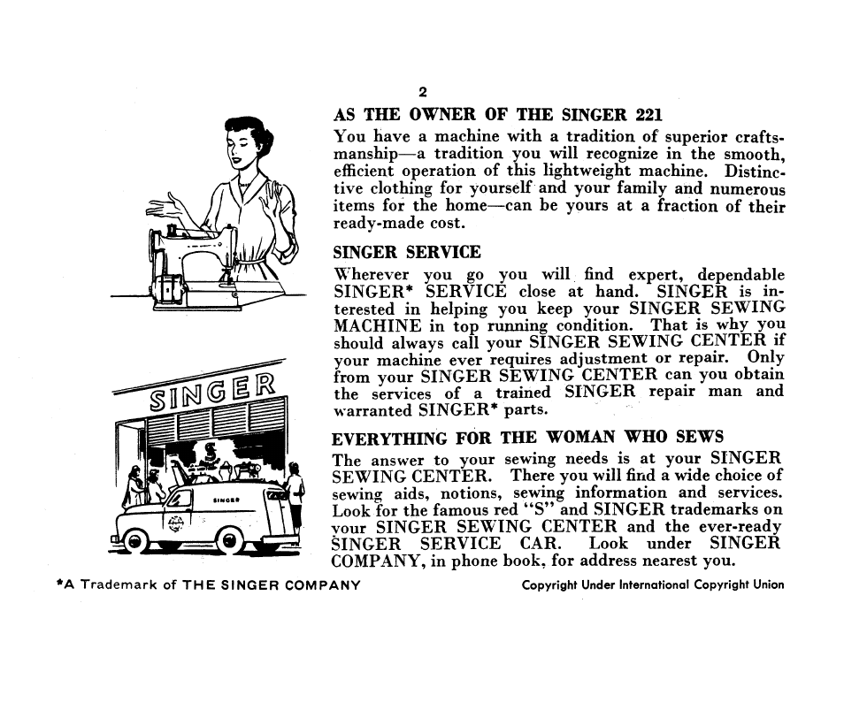 SINGER 221K Featherweight User Manual | Page 4 / 56