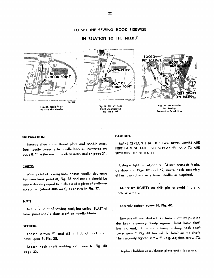 SINGER 251 User Manual | Page 22 / 44