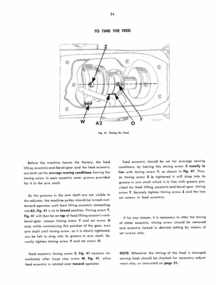 SINGER 251 User Manual | Page 24 / 44