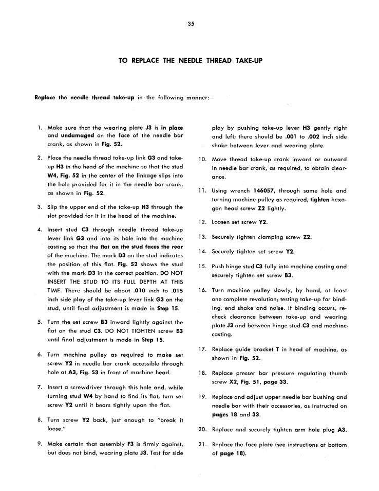 SINGER 251 User Manual | Page 35 / 44