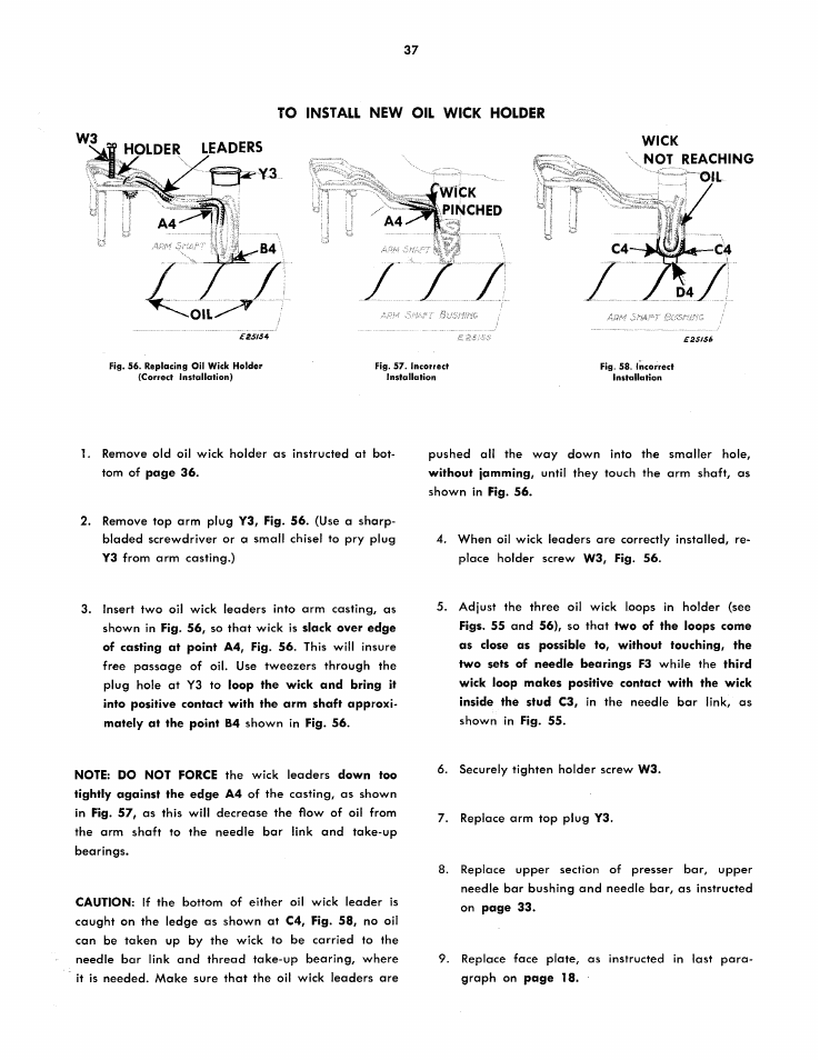 Wick not reaching | SINGER 251 User Manual | Page 37 / 44