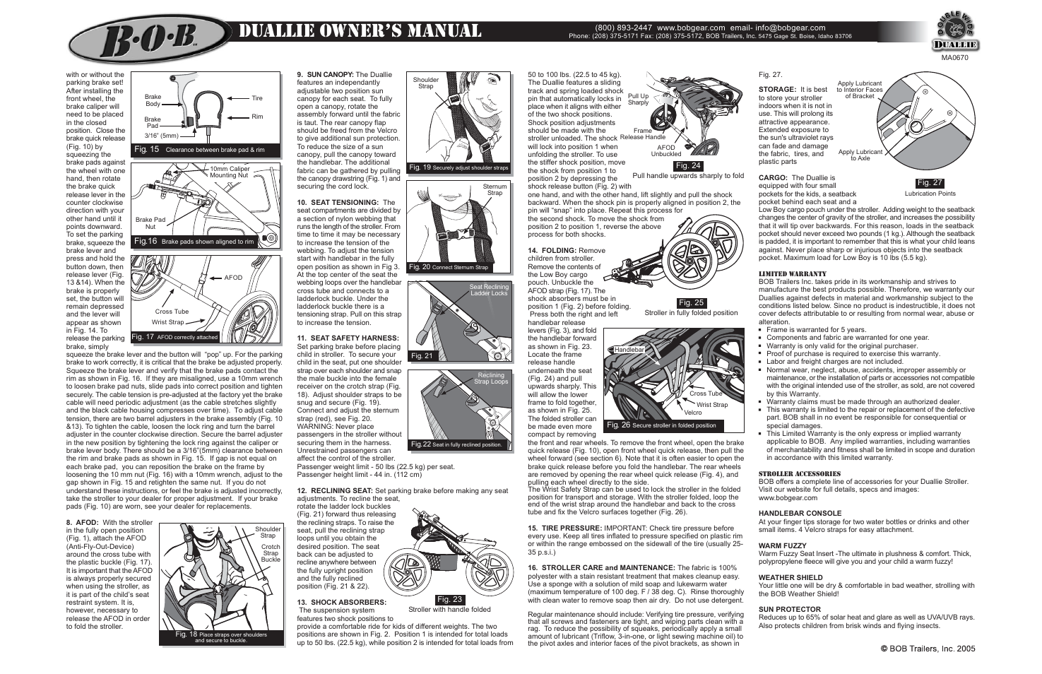 Duallie owners manual | BOB Duallie MA0501A User Manual | Page 3 / 5
