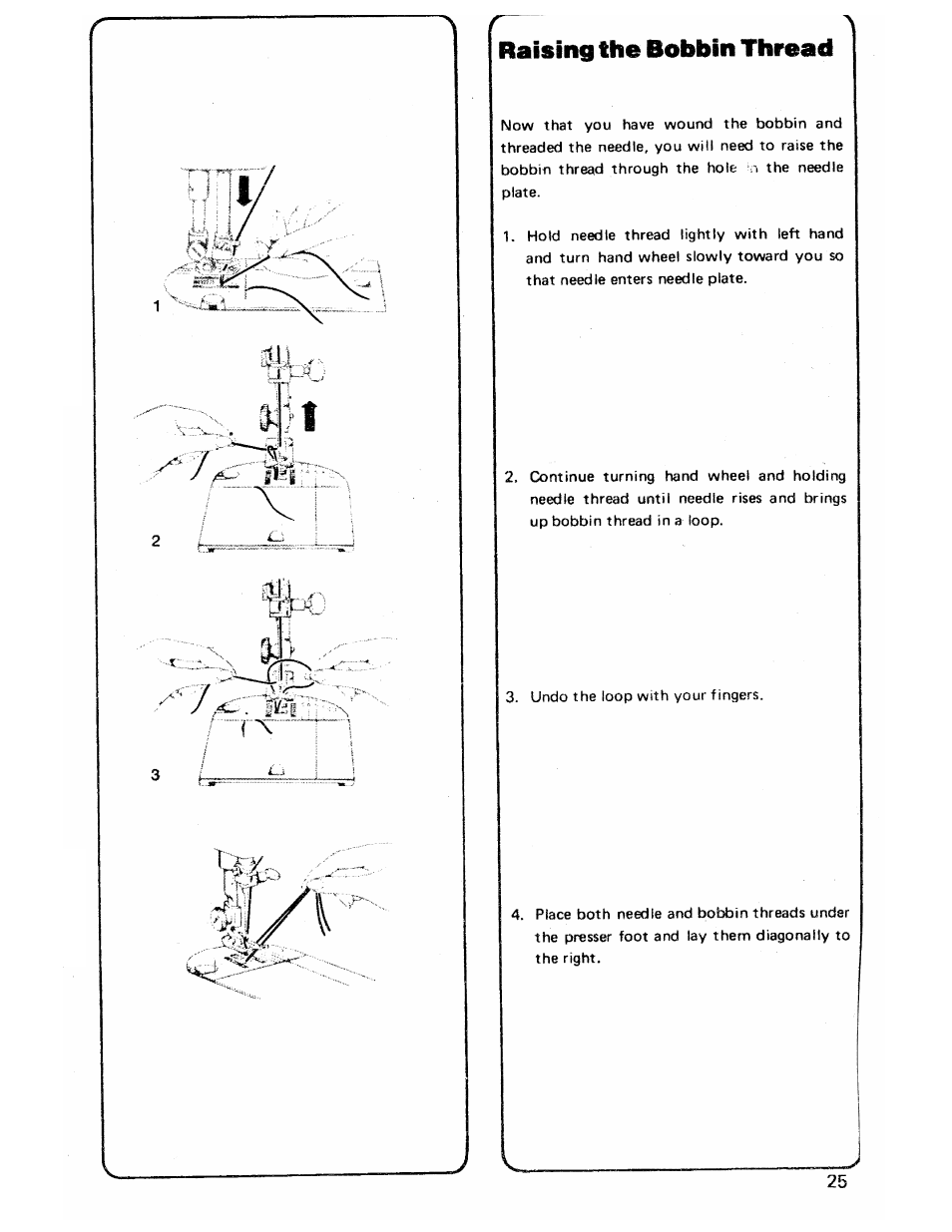 Raising the bobbin thread | SINGER 3103 User Manual | Page 27 / 71