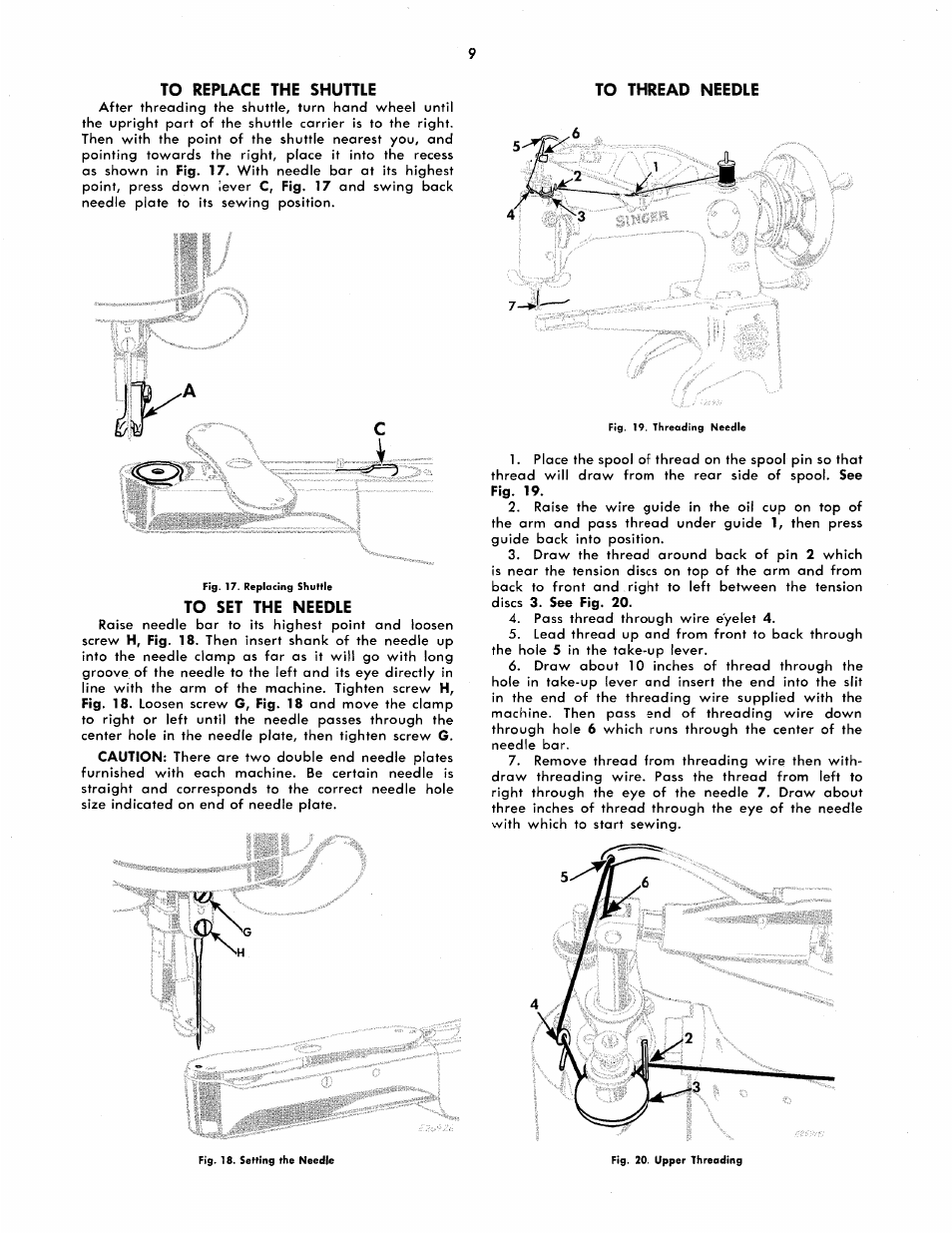 SINGER 29K73 User Manual | Page 11 / 50