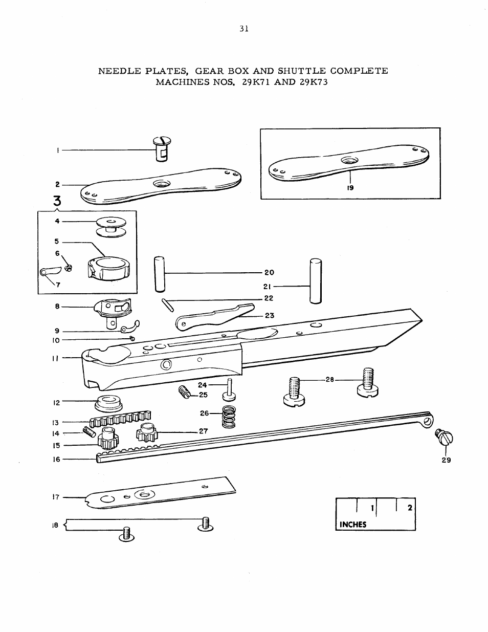 SINGER 29K73 User Manual | Page 34 / 50