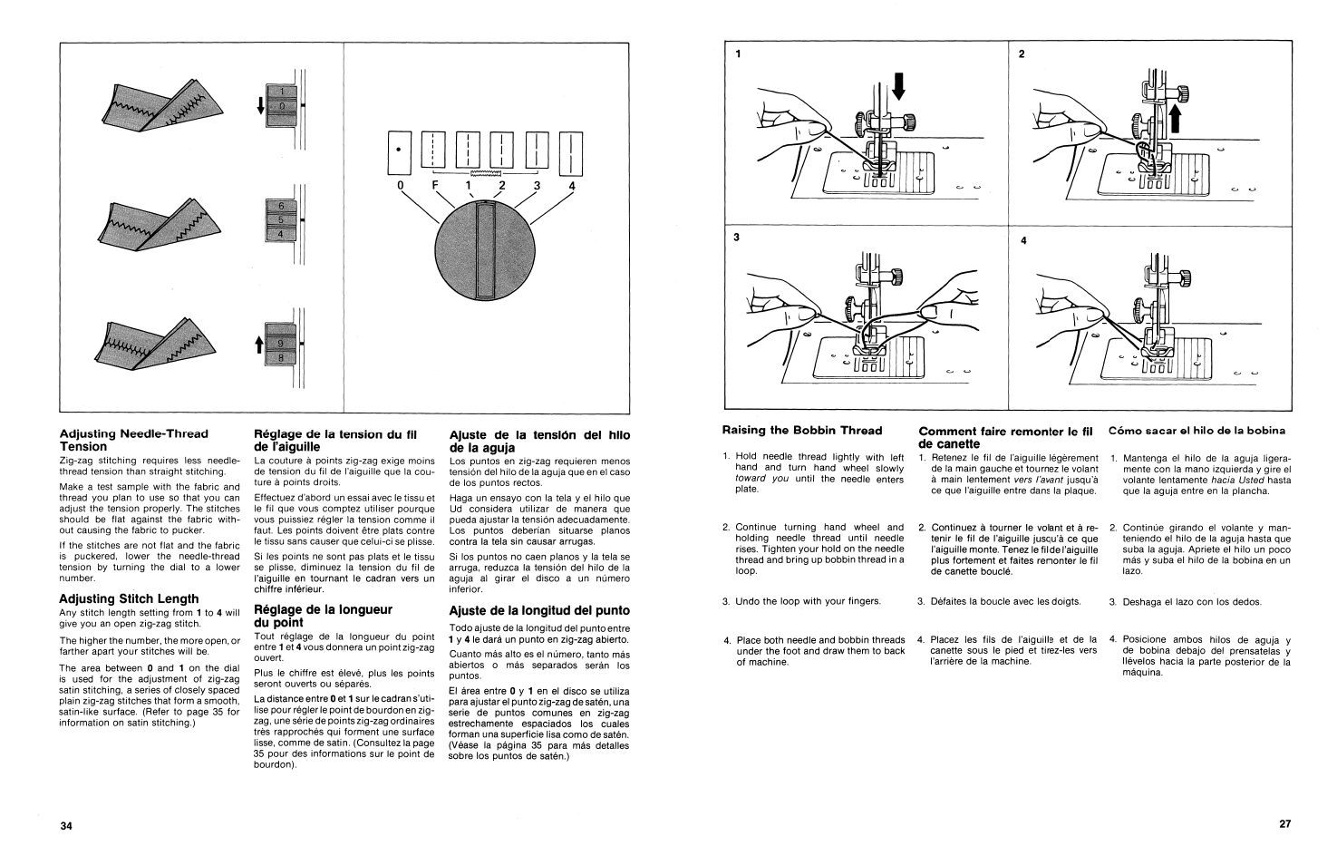 Raising the bobbin thread | SINGER 3014 User Manual | Page 29 / 64