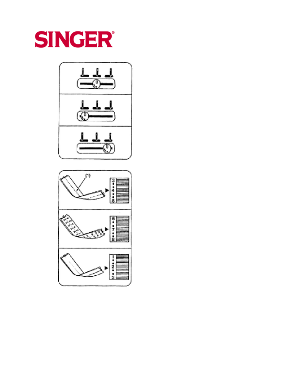 Adjusting needle position, Adjusting thread tension, 2 & 5 stitch pattern machines | SINGER 30215 User Manual | Page 20 / 31