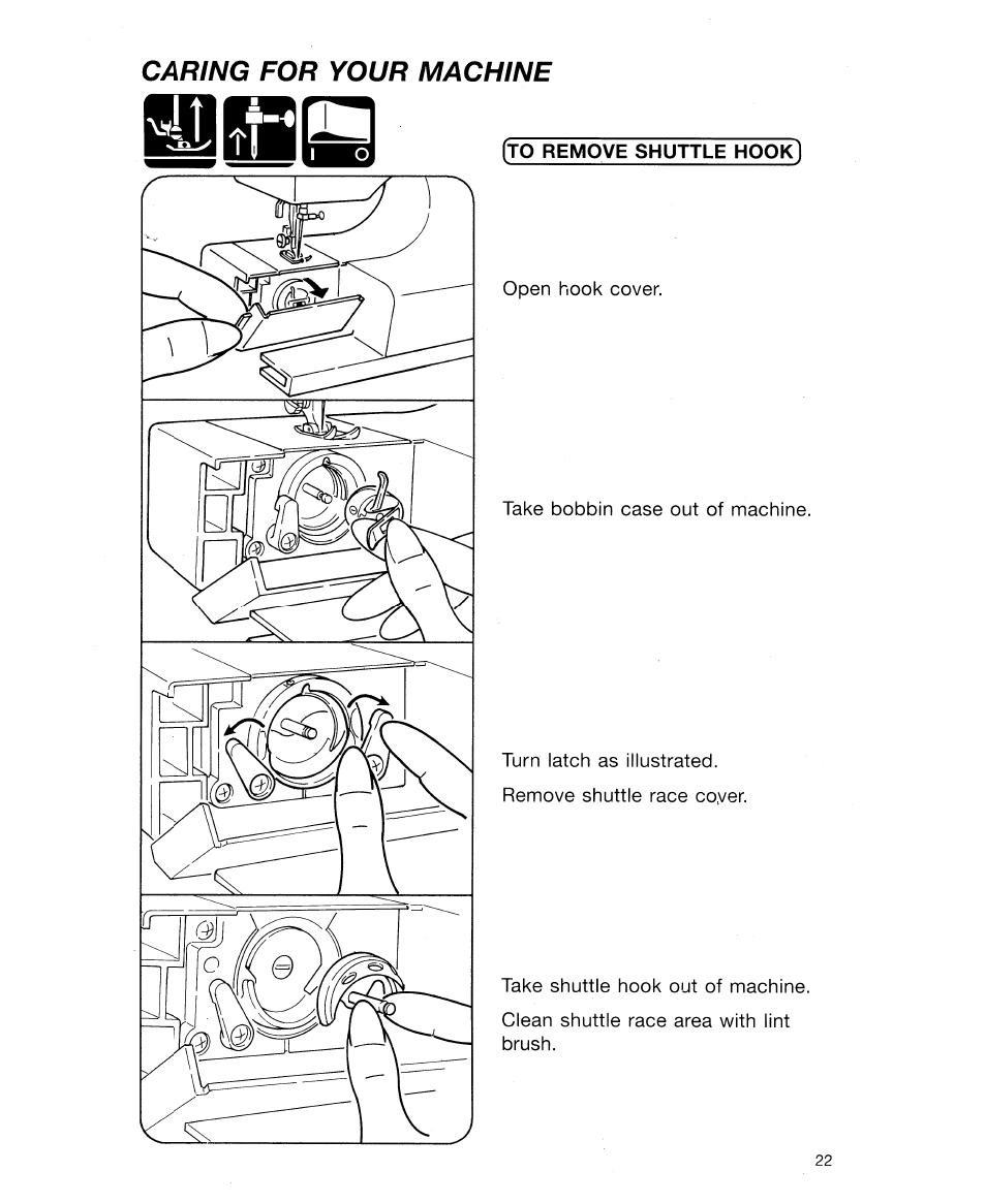 Caring for your machine | SINGER 30518 User Manual | Page 27 / 36