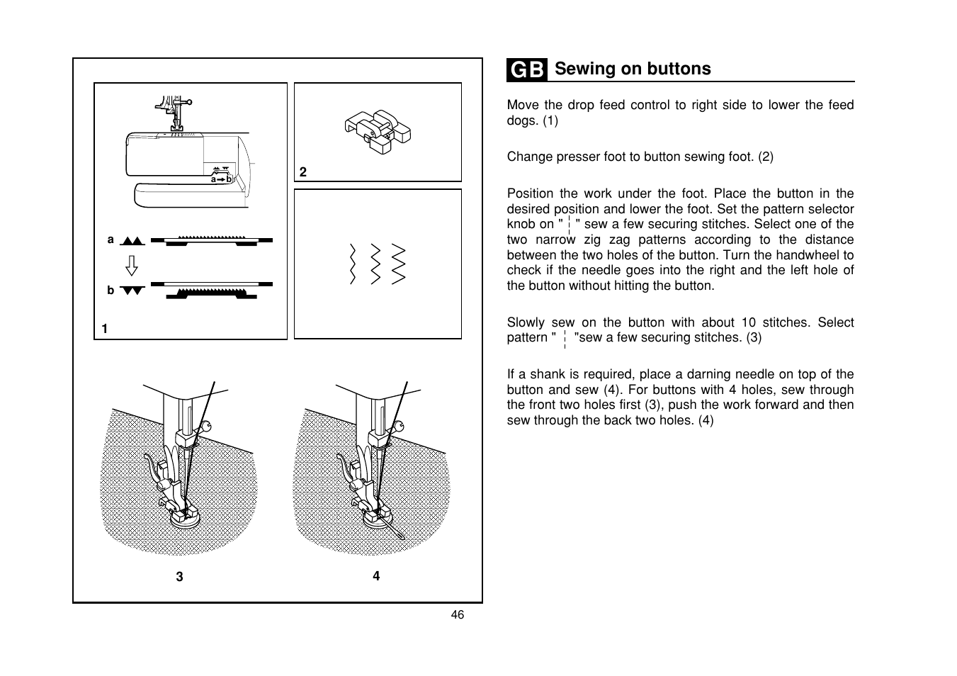 Sewing on buttons | SINGER Simple 3116 User Manual | Page 53 / 94