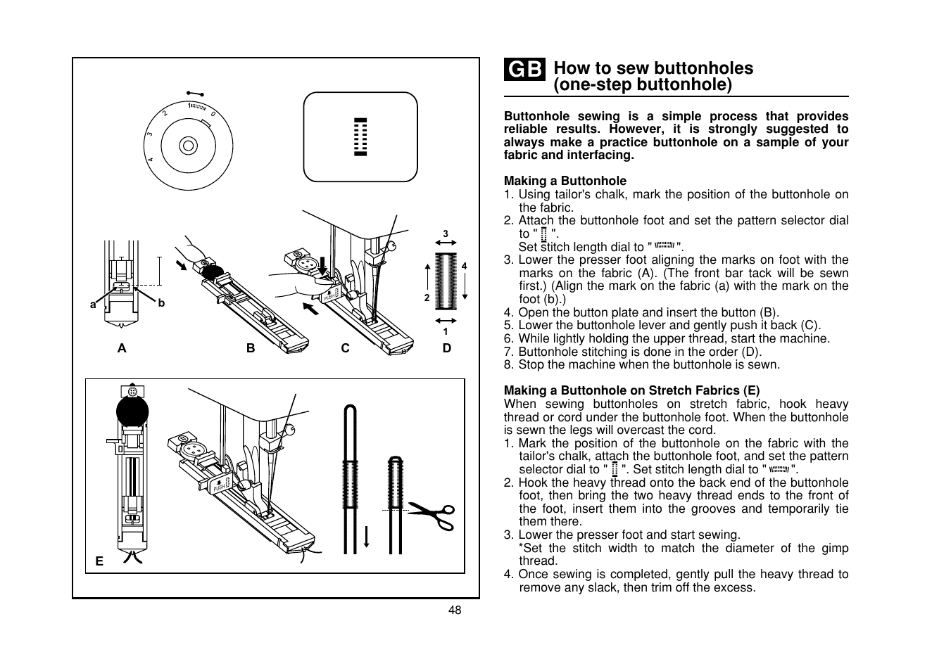 How to sew buttonholes (one-step buttonhole) | SINGER Simple 3116 User Manual | Page 55 / 94