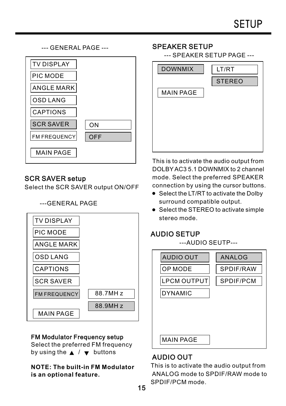 Setup | Blackmore Mobile BDP-330 User Manual | Page 15 / 20