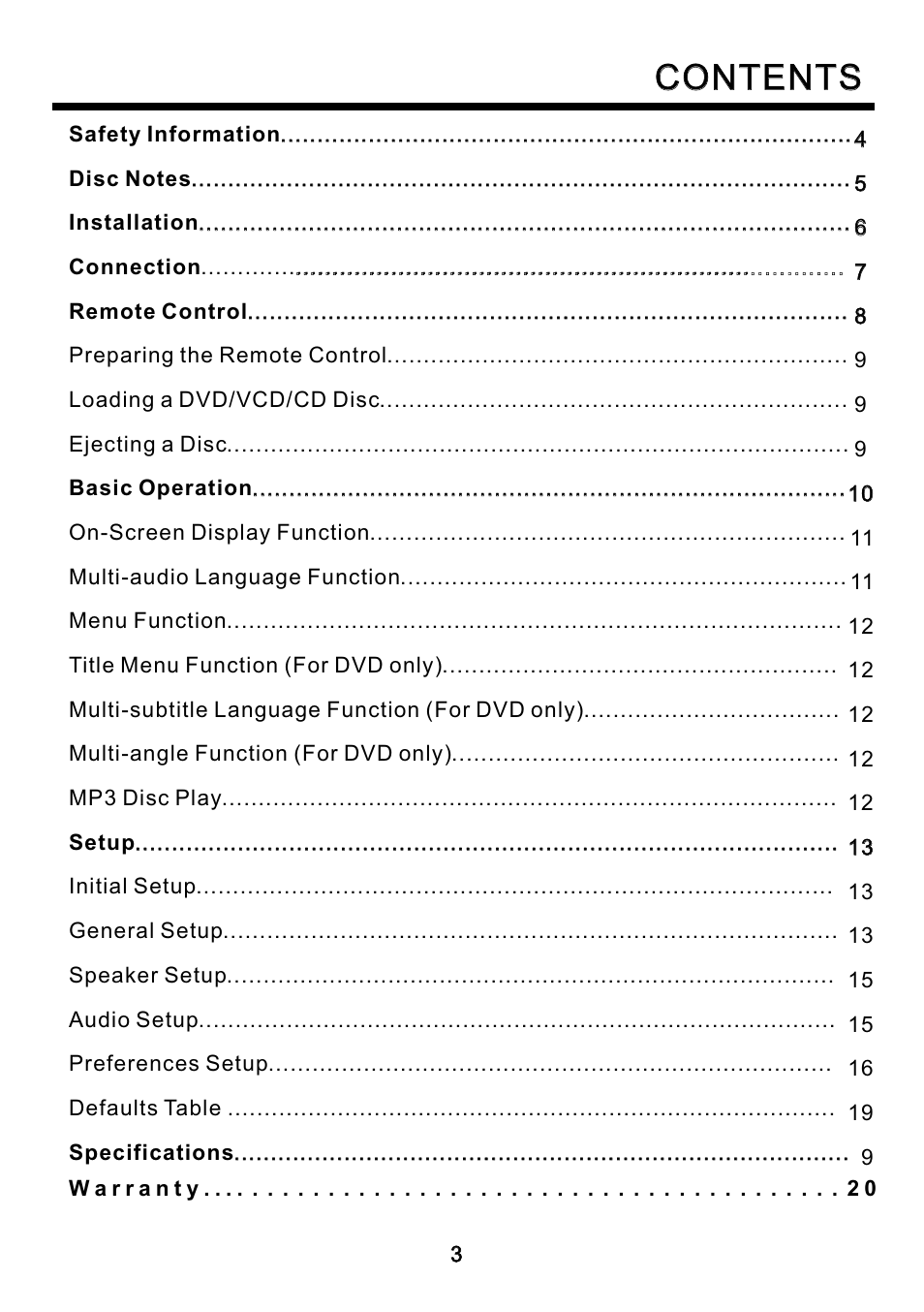 Blackmore Mobile BDP-330 User Manual | Page 3 / 20