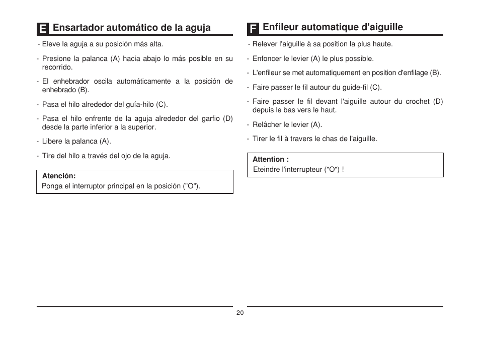 Ensartador automático de la aguja, Enfileur automatique d'aiguille | SINGER 3232 SIMPLE User Manual | Page 27 / 64