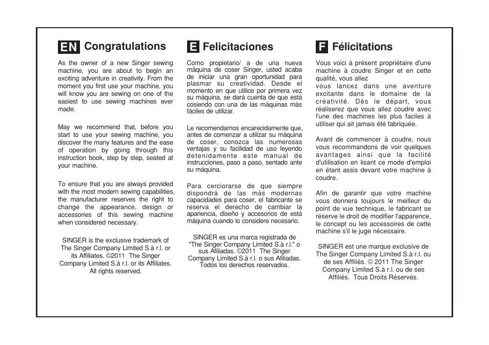 SINGER 3232 SIMPLE User Manual | Page 5 / 64
