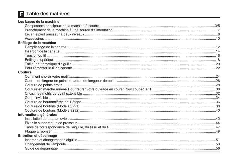 SINGER 3232 SIMPLE User Manual | Page 8 / 64