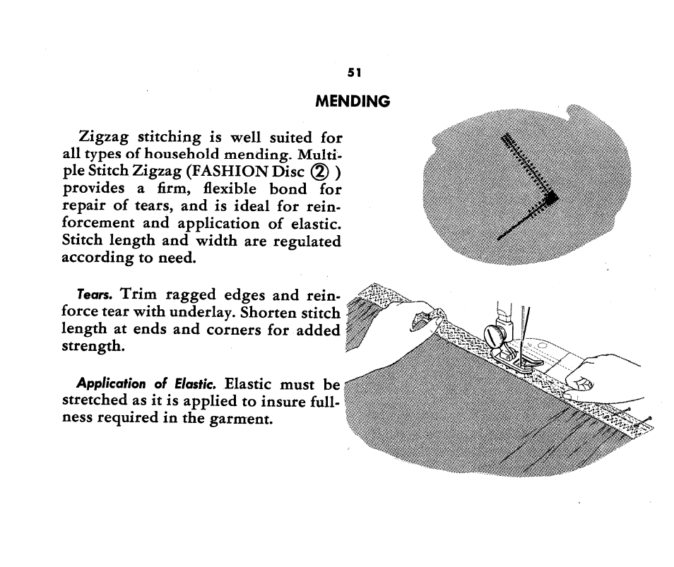 Mending | SINGER 1360 Style-O-Matic User Manual | Page 53 / 82