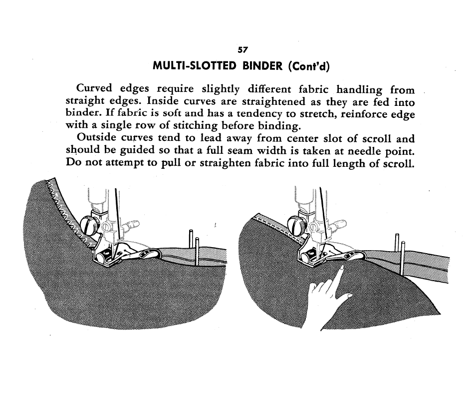 Multi-slotted binder (confd) | SINGER 1360 Style-O-Matic User Manual | Page 59 / 82