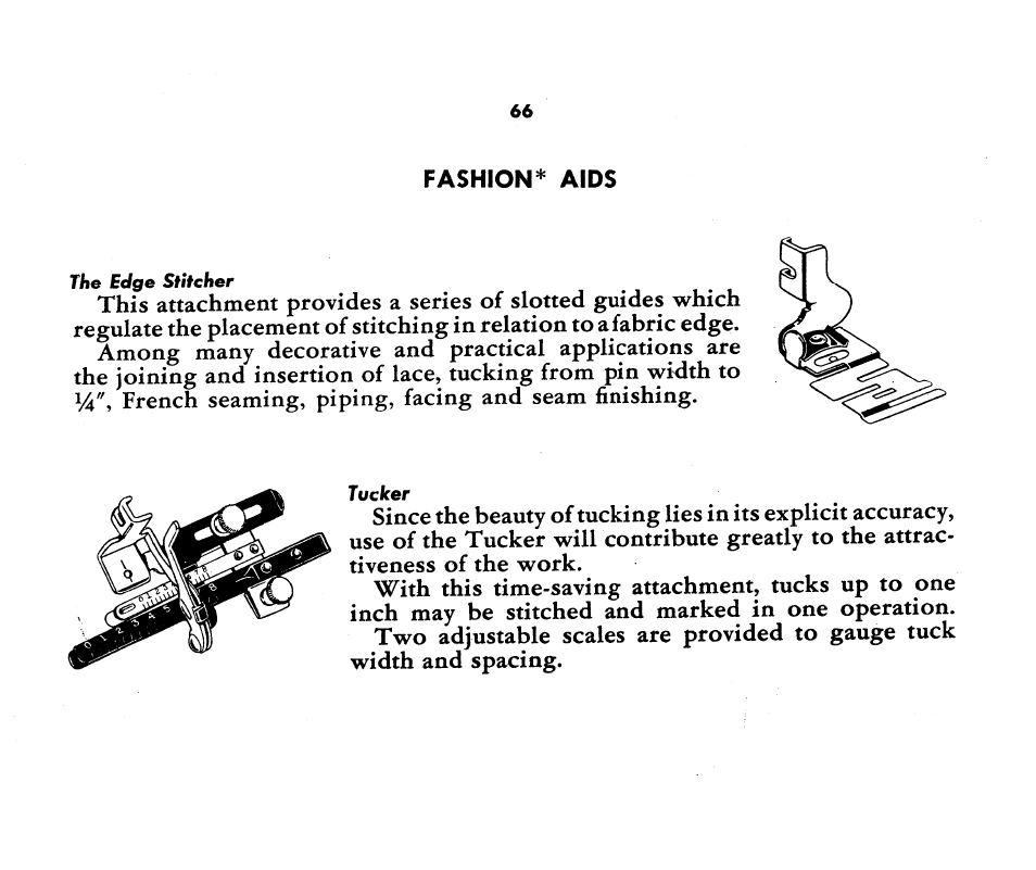 Fashion* aids | SINGER 1360 Style-O-Matic User Manual | Page 68 / 82