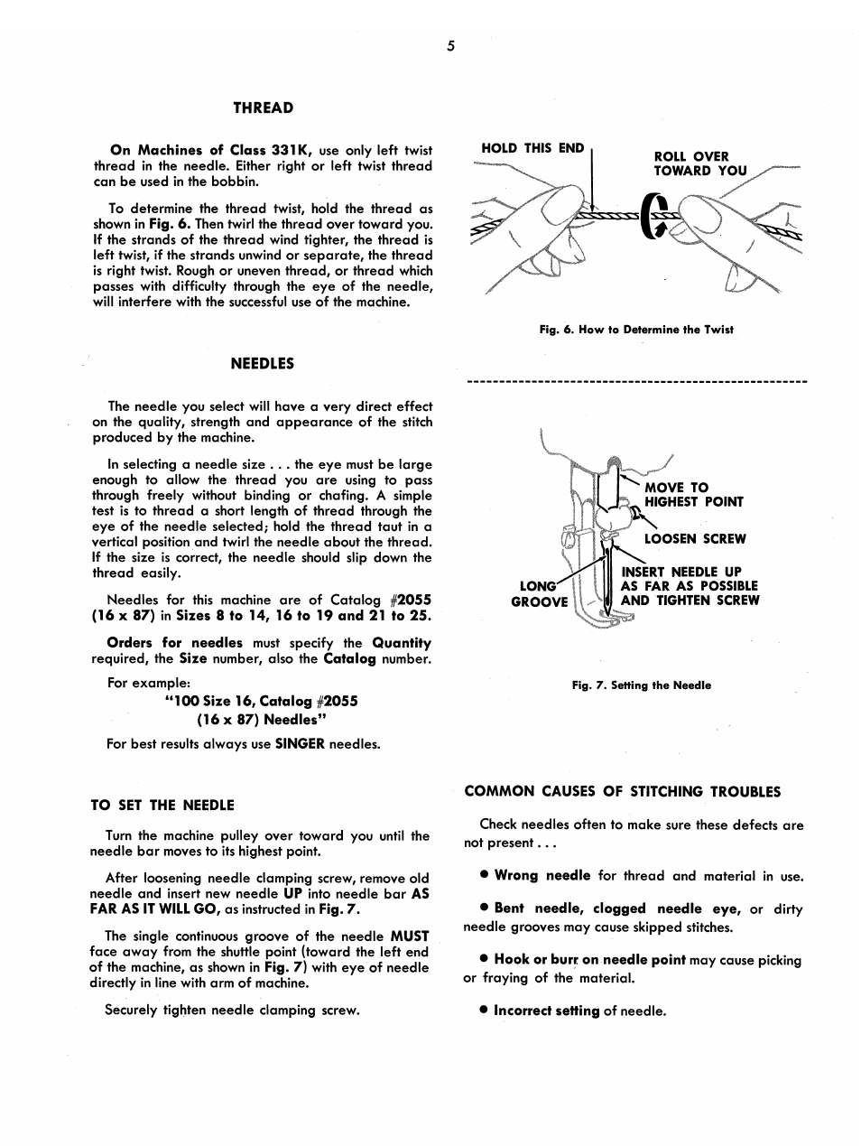 SINGER 331K4 User Manual | Page 5 / 18