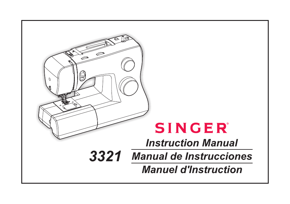 SINGER 3321 TALENT User Manual | 62 pages