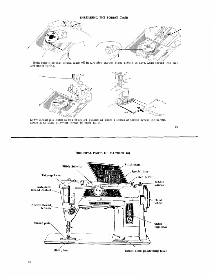 SINGER 401 User Manual | Page 10 / 52