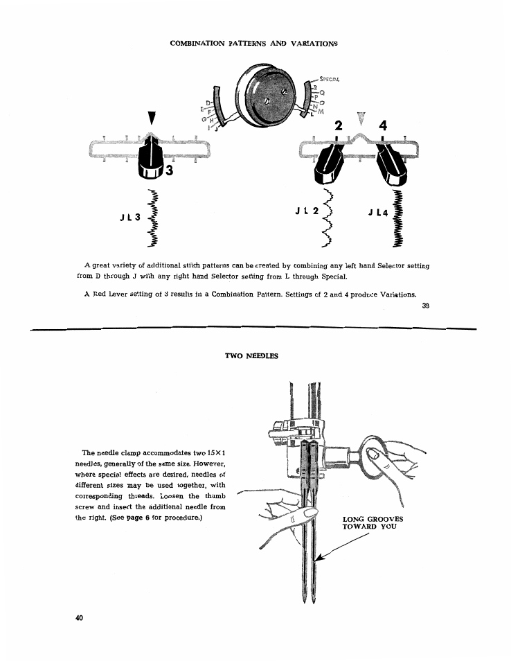 J l 3, J l 2 j l 4 | SINGER 401 User Manual | Page 22 / 52