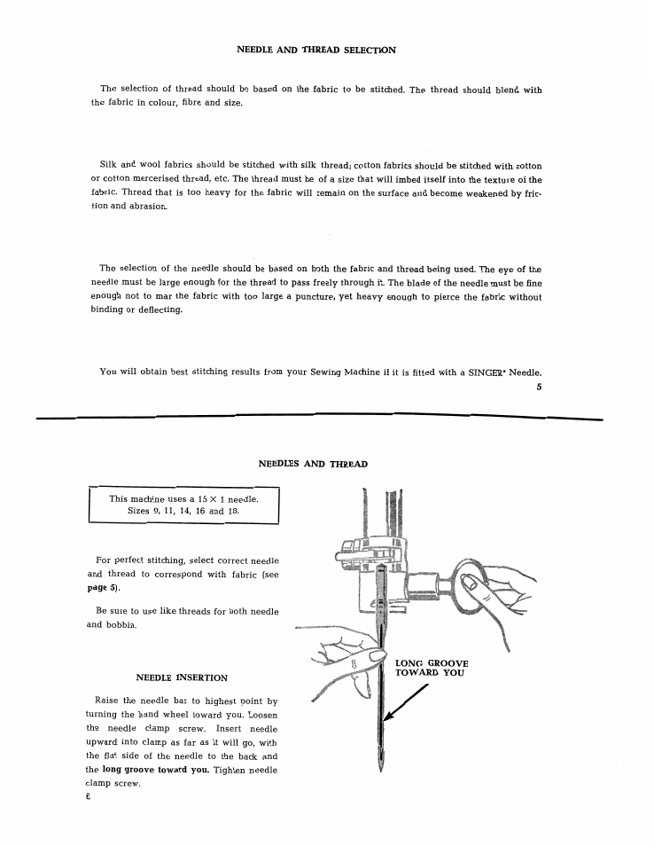 SINGER 401 User Manual | Page 5 / 52