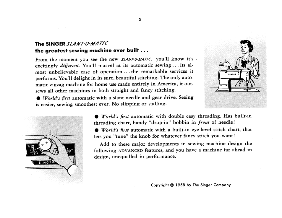 The greatest sewing machine ever built | SINGER 401A User Manual | Page 4 / 116