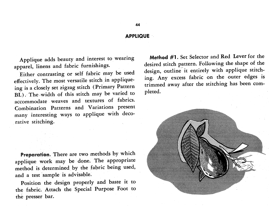 Applique | SINGER 401A User Manual | Page 46 / 116