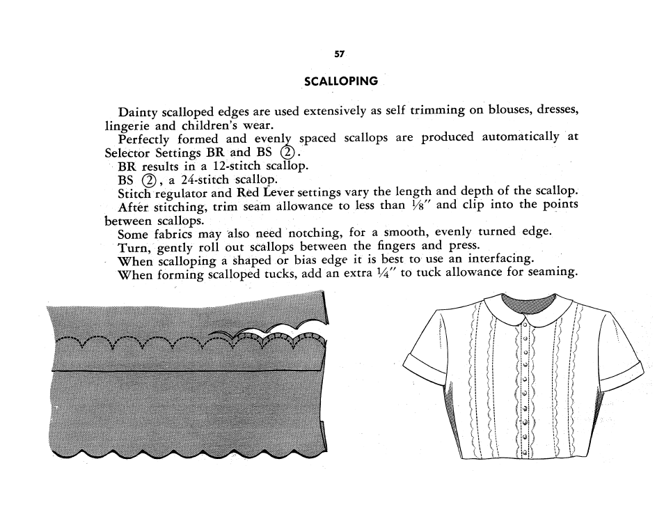 Scalloping | SINGER 401A User Manual | Page 75 / 116