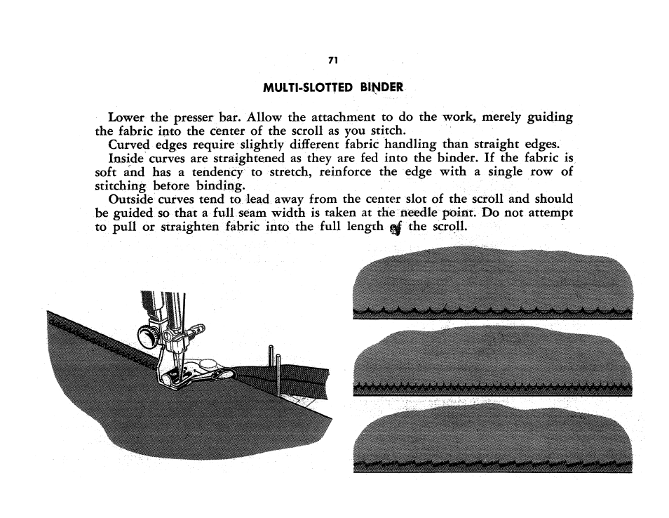 Muiti-slotted binder | SINGER 401A User Manual | Page 89 / 116