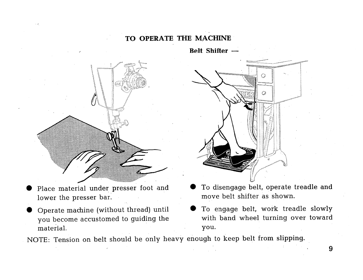 Belt shifter | SINGER 414 User Manual | Page 11 / 64