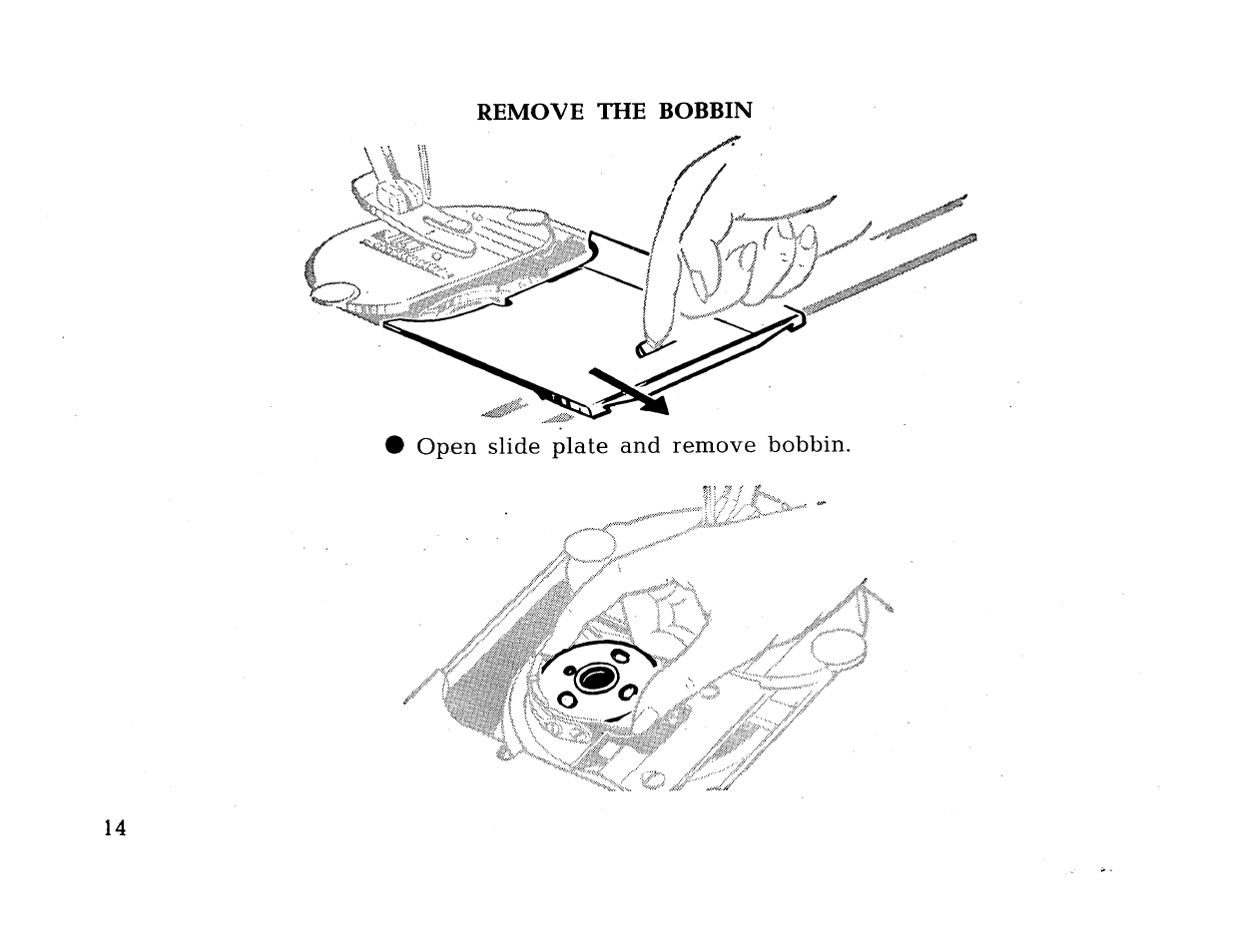 Remove the bobbin | SINGER 414 User Manual | Page 16 / 64