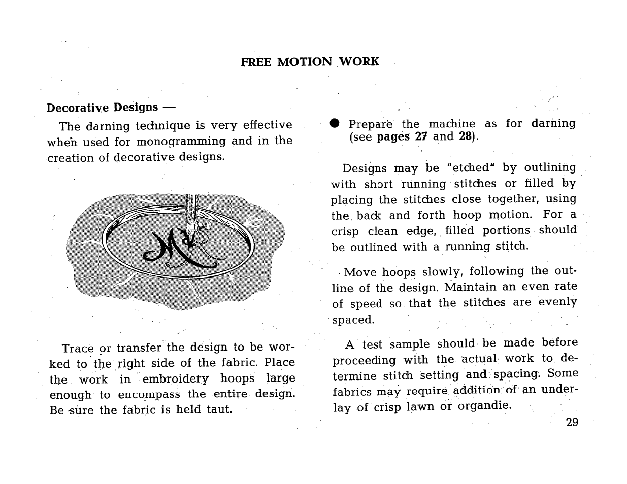 Decorative designs, Pages 27 | SINGER 414 User Manual | Page 31 / 64