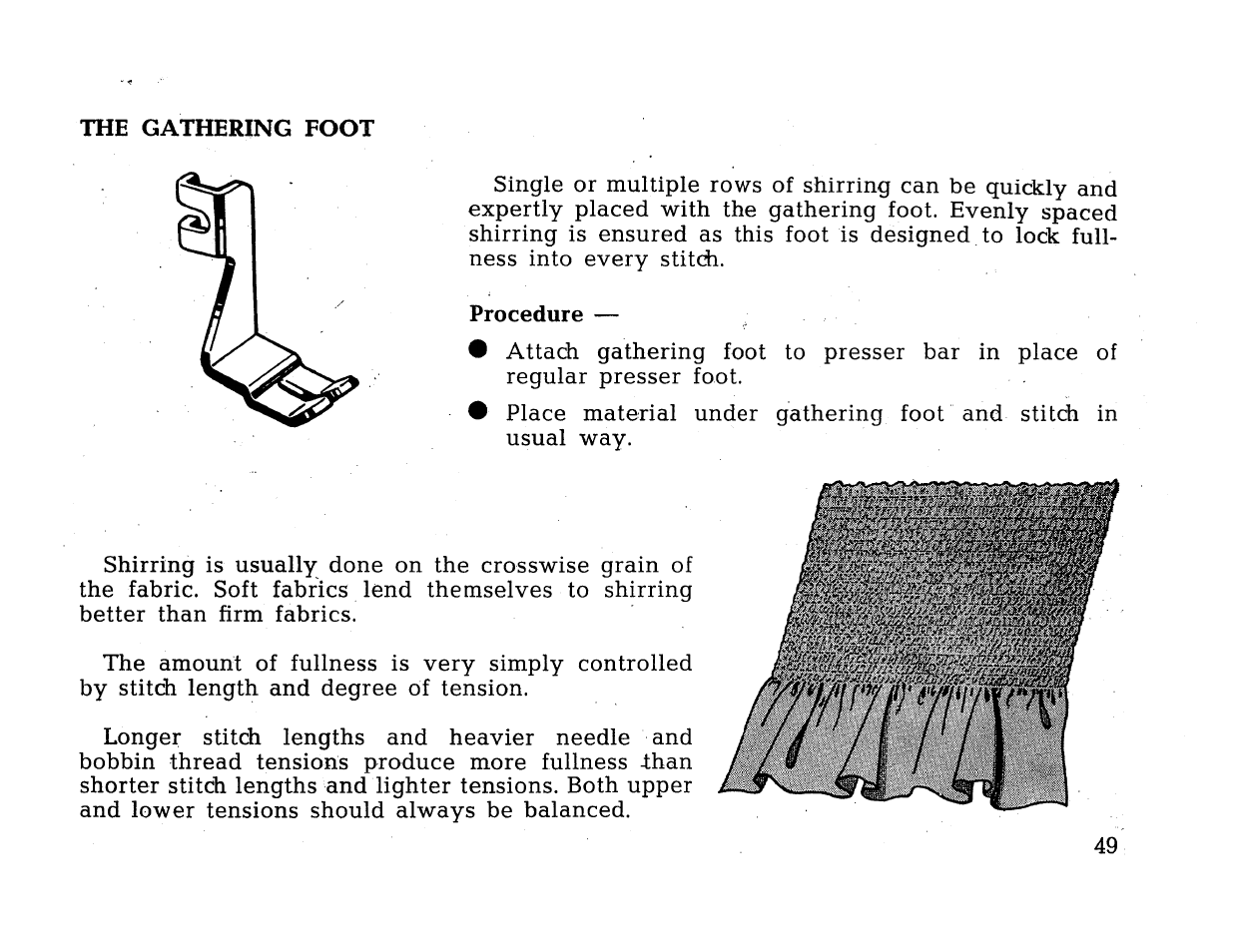 Procedure | SINGER 414 User Manual | Page 51 / 64