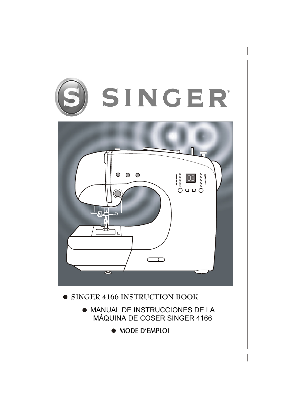 SINGER 4166 User Manual | 104 pages